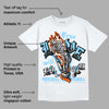 Dunk Low Futura University Blue DopeSkill T-Shirt True Love Will Kill You Graphic