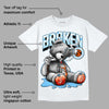 Dunk Low Futura University Blue DopeSkill T-Shirt Sick Bear Graphic