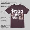 Violet Ore 3s DopeSkill Maroon T-shirt Protect Me From Evil Graphic