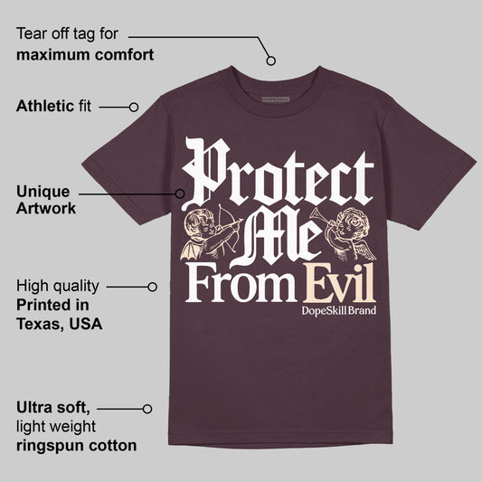 Violet Ore 3s DopeSkill Maroon T-shirt Protect Me From Evil Graphic