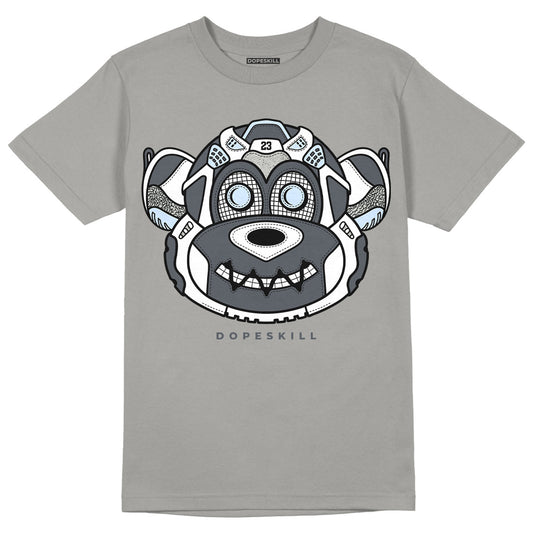 AJ 11 Cool Grey DopeSkill Grey T-shirt Monk Graphic