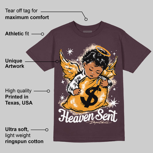 Violet Ore 3s DopeSkill Maroon T-shirt Heaven Sent Graphic