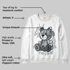 Wolf Grey 5s DopeSkill Sweatshirt Smile Through The Pain Graphic