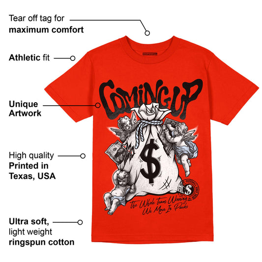 Toro Bravo 6s DopeSkill Varsity Red T-shirt Money Bag Coming Up Graphic