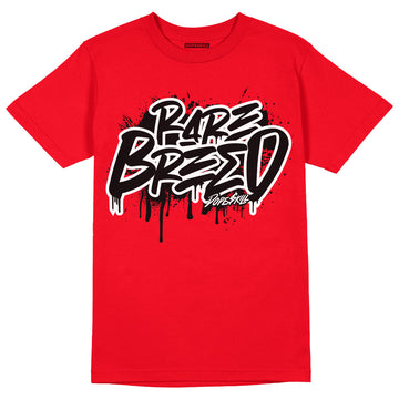 AJ 4 Red Thunder DopeSkill Red T-shirt Rare Breed Graphic