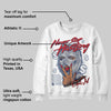 Summit White Navy 4s DopeSkill Sweatshirt Never Stop Hustling Graphic