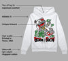 Black and White Collection DopeSkill Hoodie Sweatshirt Born To Be Rich Graphic