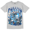 French Blue 13s DopeSkill Light Steel Grey T-shirt Chillin Graphic