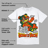 Dunk Team Dark Green Orange DopeSkill T-Shirt Born To Be Rich Graphic