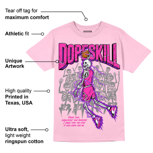 Pink Collection DopeSkill Pink T-shirt Thunder Dunk Graphic