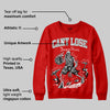 Bred Velvet 11s DopeSkill Red Sweatshirt Cant Lose Graphic