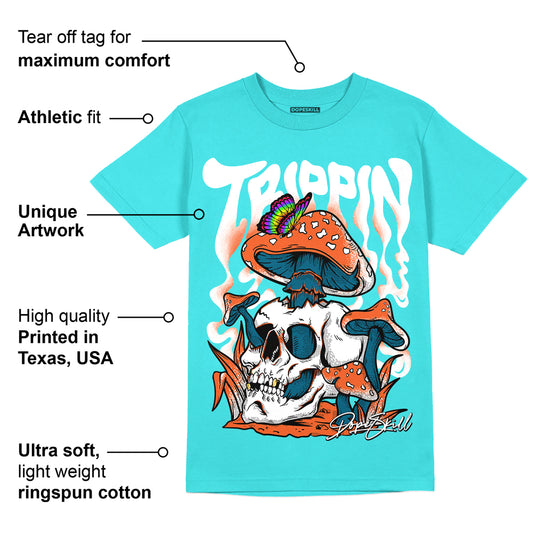 Dunk Dolphins DopeSkill Tahiti Blue T-shirt Trippin Graphic