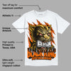 Orange Black White DopeSkill T-Shirt Black King Graphic