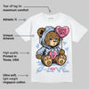 Cobalt Bliss 3s DopeSkill T-Shirt Broken Bear Graphic