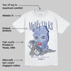 White and Midnight Navy 6s DopeSkill T-Shirt Money Talks Graphic