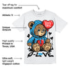 Military Blue 4s DopeSkill T-Shirt Broken Bear Graphic