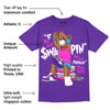 Dunk Purple Championship Court White DopeSkill Purple T-shirt If You Aint Graphic