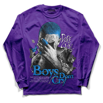 Jordan 13 Court Purple DopeSkill Purple Long Sleeve T-Shirt Boys Don't Cry Graphic Streetwear