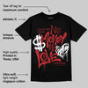 Flu Game 12s DopeSkill T-Shirt No Money No Love Typo Graphic