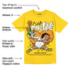 Vivid Sulfur 4s DopeSkill Yellow T-shirt No Fake Love Graphic