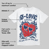 Summit White Navy 4s DopeSkill T-Shirt Crying Heart Graphic