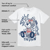 Summit White Navy 4s DopeSkill T-Shirt Smile Through The Pain Graphic