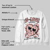 Dusty Rose 40s DopeSkill Sweatshirt Crying Heart Graphic