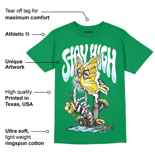 Lucky Green 5s DopeSkill Green T-shirt Stay High Graphic