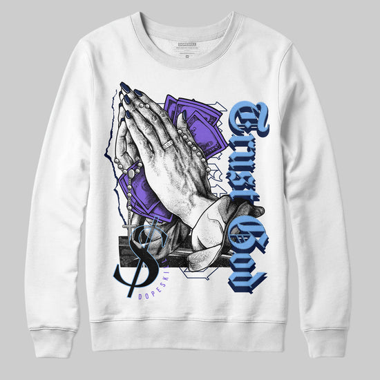 Jordan 5 SE “Georgetown” DopeSkill Sweatshirt Trust God Graphic Streetwear