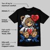 Blueberry 12s DopeSkill T-Shirt Broken Bear Graphic