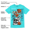 Dunk Dolphins DopeSkill Tahiti Blue T-shirt Side Hustle Graphic