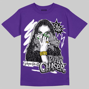 Jordan 13 Court Purple DopeSkill Purple T-shirt NPC Graphic Streetwear