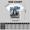 Military Blue 4s Oversize Print 'No Money No Lust' DopeSkill Graphic T-shirt
