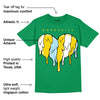 Lucky Green 5s DopeSkill Green T-shirt Slime Drip Heart Graphic