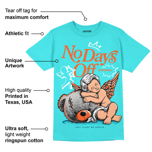 Dunk Dolphins DopeSkill Tahiti Blue T-shirt New No Days Off Graphic