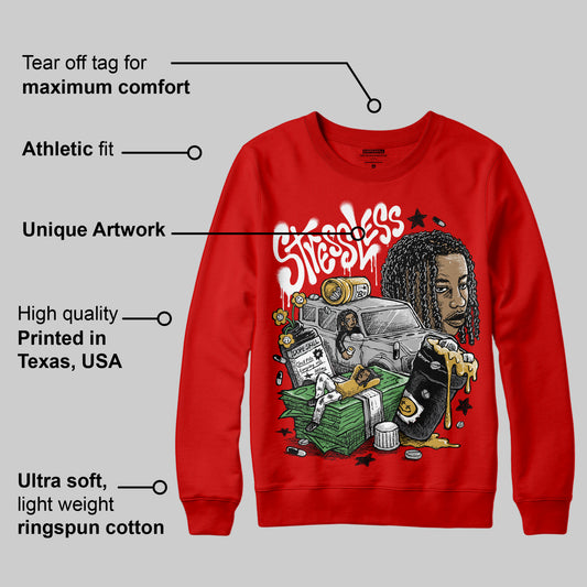 Bred Velvet 11s DopeSkill Red Sweatshirt Stressless Graphic