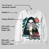 Gel 1130 White Dark Neptune DopeSkill Sweatshirt NPC Graphic