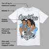 Powder Blue 9s DopeSkill T-Shirt Queen Of Hustle Graphic