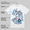 French Blue 12s DopeSkill T-Shirt Smile Through The Pain Graphic