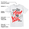 Cherry 12s DopeSkill T-Shirt No Money No Love Typo Graphic