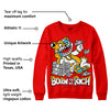 Red Collection DopeSkill Red Sweatshirt Born To Be Rich Graphic