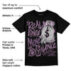 Mauve Off-Noir 2s DopeSkill T-Shirt Real Ones Move In Silence Graphic