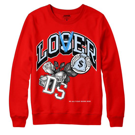 Jordan 11 Retro Cherry DopeSkill Varsity Red Sweatshirt Loser Lover Graphic Streetwear