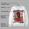 Fire Red 3s DopeSkill Sweatshirt Get Rich Graphic