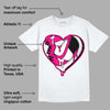 Fierce Pink 1s DopeSkill T-Shirt Heart AJ 1 Graphic