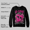 Rick RO Pink Leather Sneakers DopeSkill Sweatshirt Crying Heart Graphic