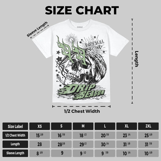 Seafoam 4s DopeSkill Oversize Print T-Shirt Drip Season Graphic
