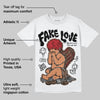 Olive 9s DopeSkill T-Shirt New Fake Love Graphic