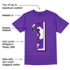 Dunk Purple Championship Court White DopeSkill Purple T-shirt No.1 Graphic