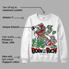 Black and White Collection DopeSkill Sweatshirt Born To Be Rich Graphic